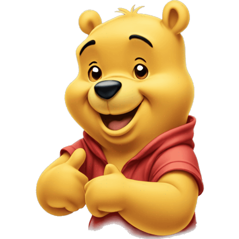 Winnie the pooh doing a thumbs up emoji