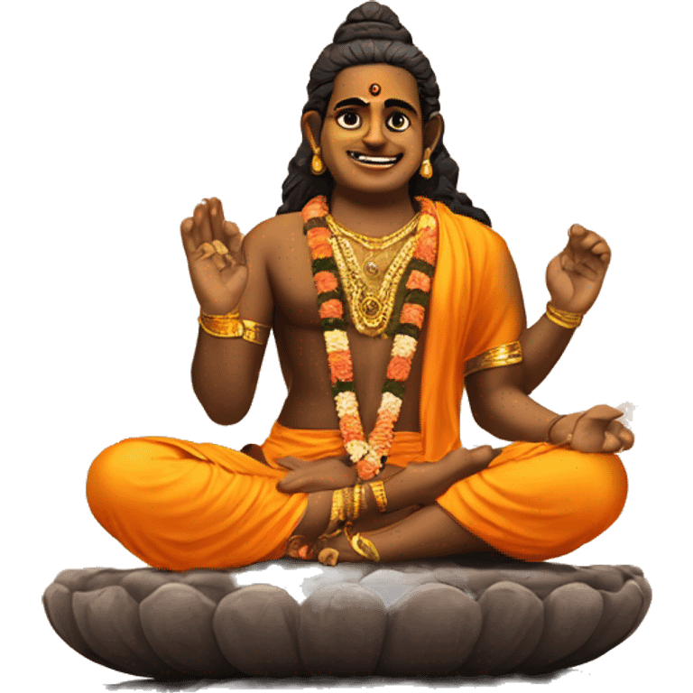 Ayyappa with beautiful background  emoji