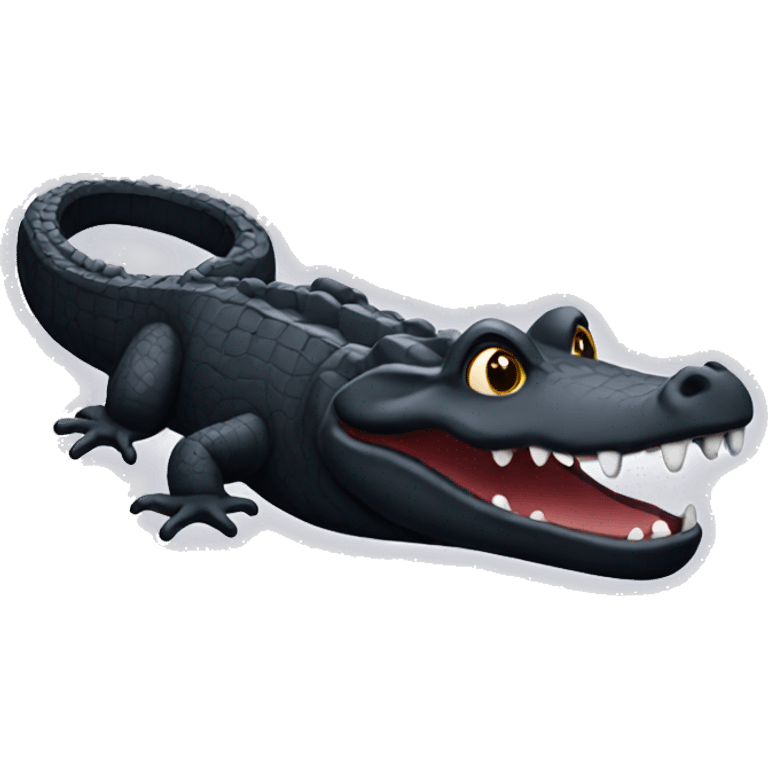 Black croc emoji