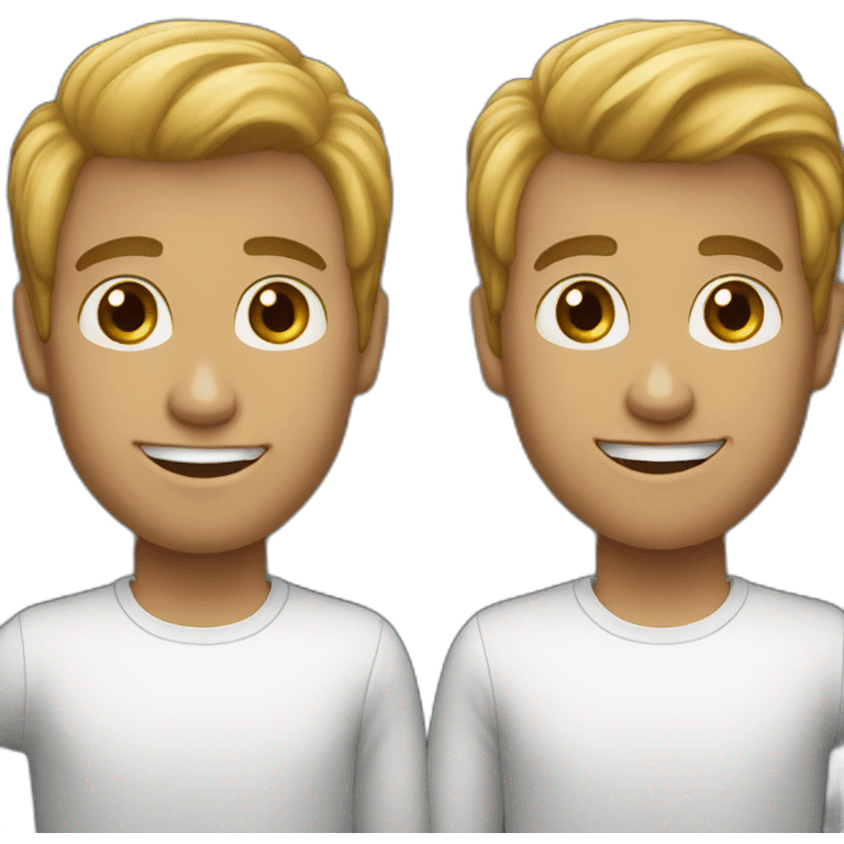 2 white brothers  emoji