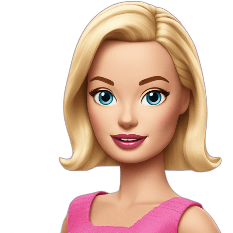 Margot Robbie as Barbie emoji