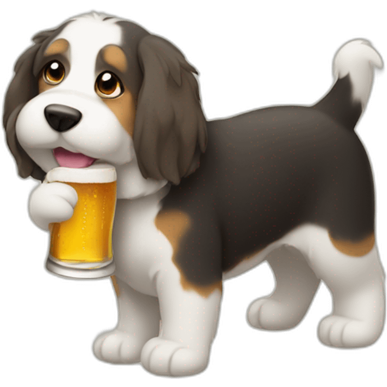 Bobtail with beer emoji