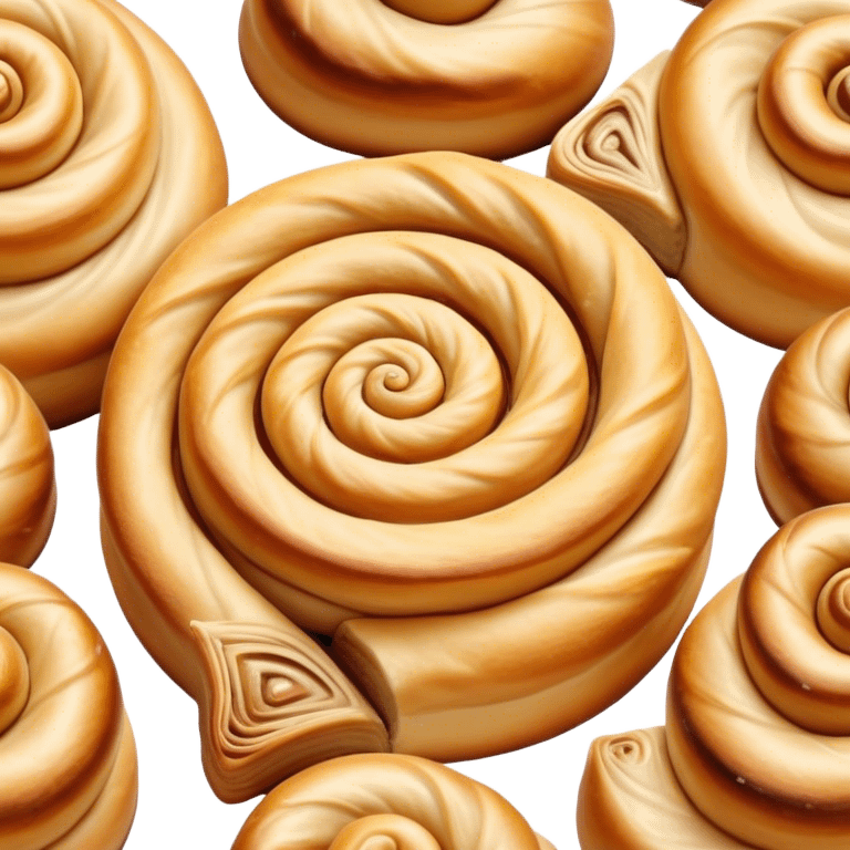 Cinematic delicate escargot pastry, spiral shape with layers of buttery dough, caramelized edges, rich golden-brown tones, elegant and inviting. emoji