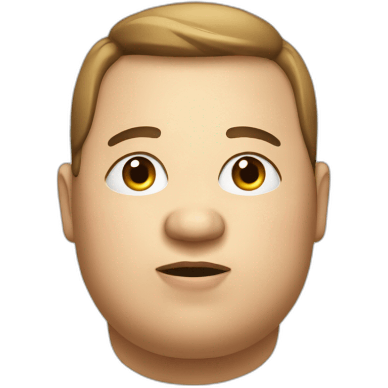 An obese person emoji