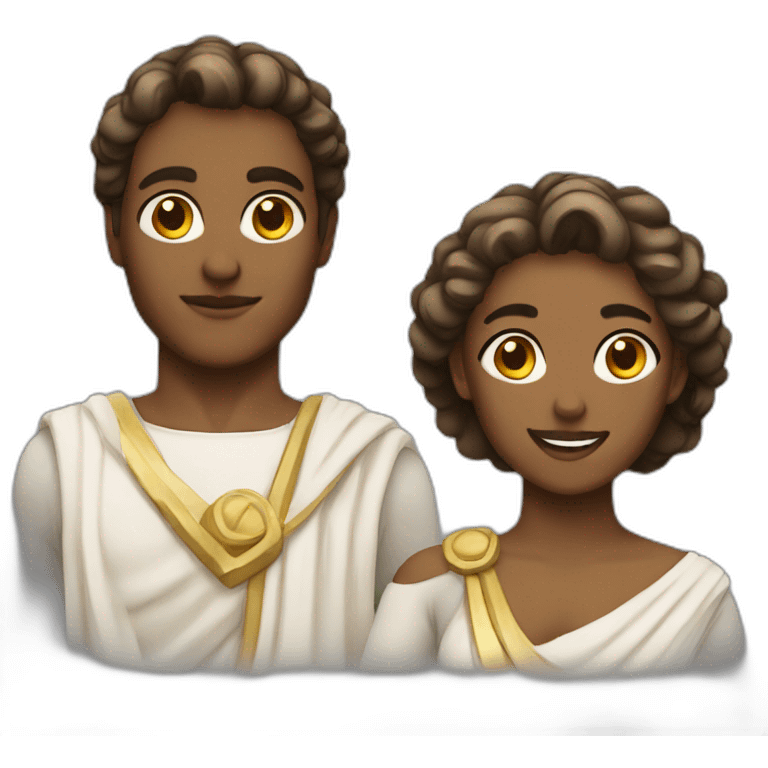 greek god female couple emoji