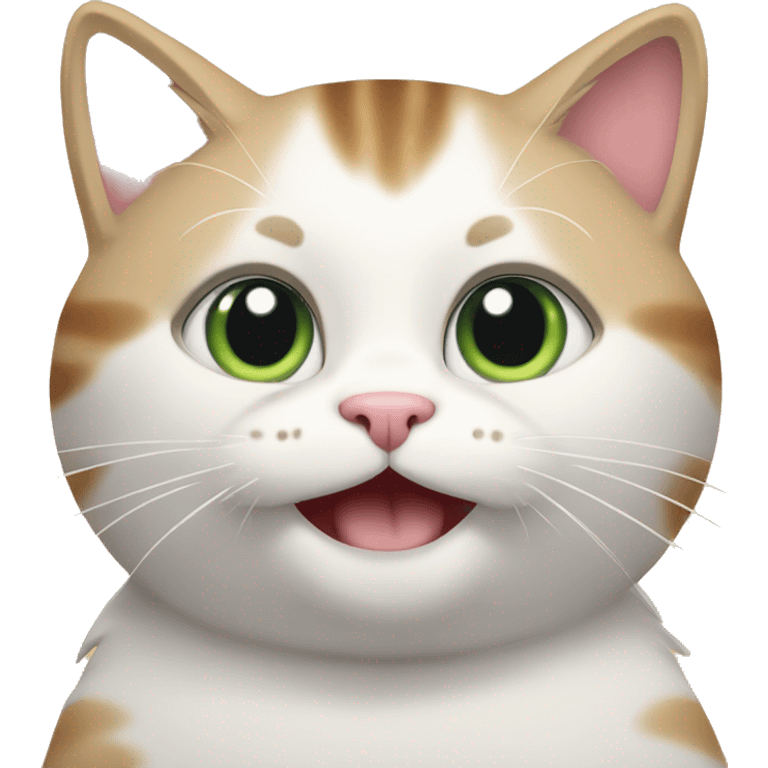 Cat saying good morning emoji