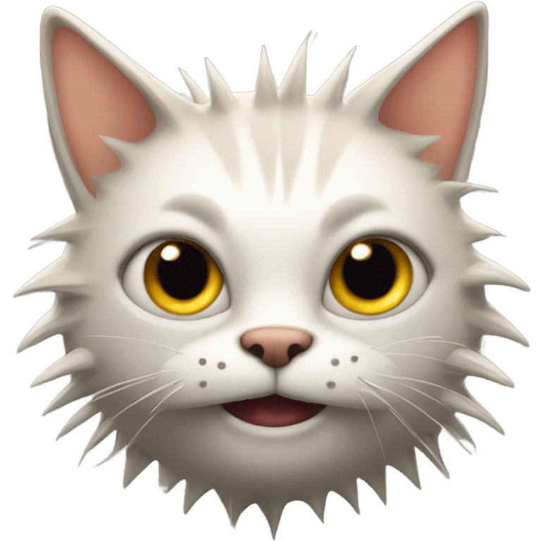 Freaky cat emoji