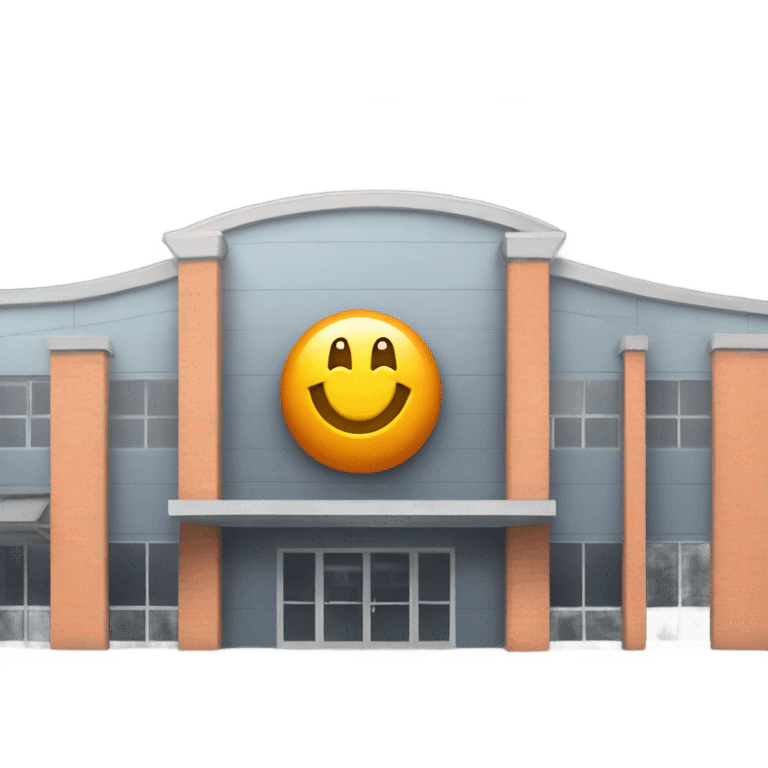 gym building with gym written on it emoji