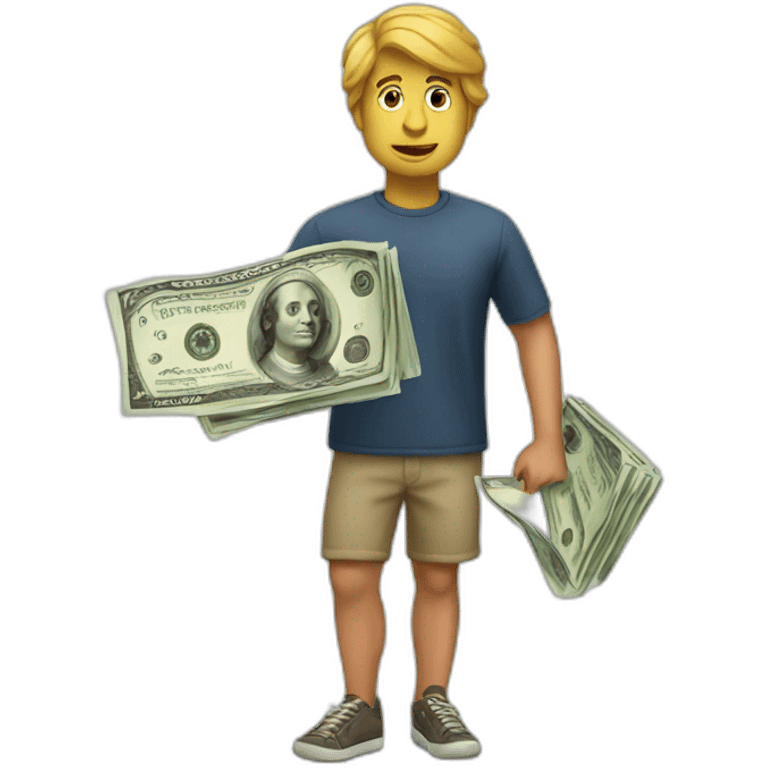 cash surfer emoji