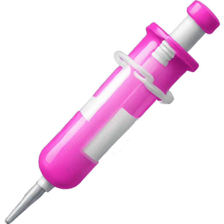 Pink syringe  emoji