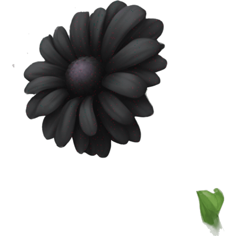 Black dying flower  emoji