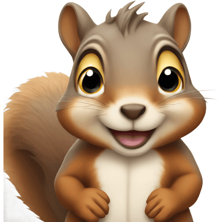 Squirrel with big cheeks emoji