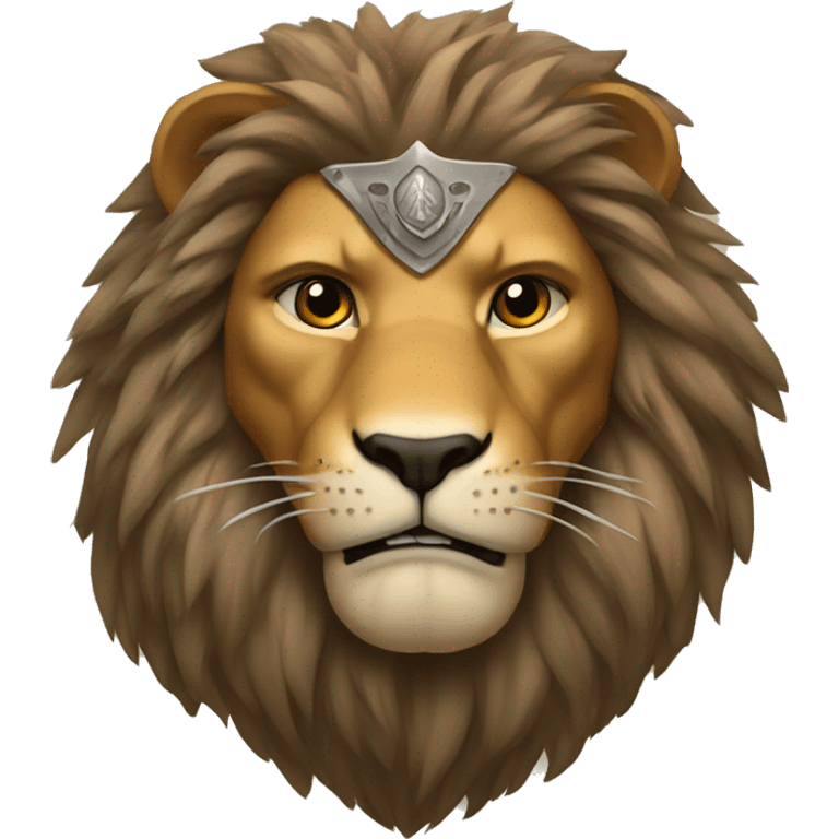 a warrior lion emoji