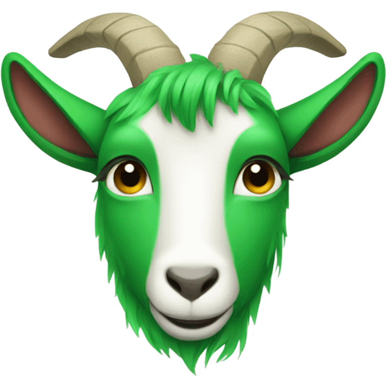 Green goat emoji