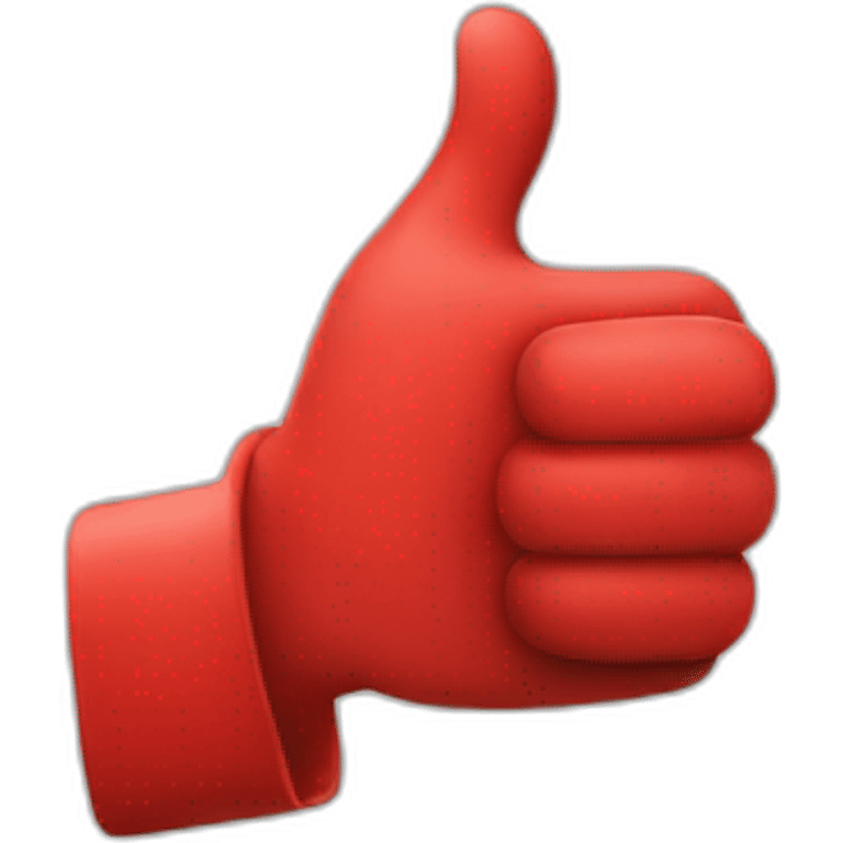 RED Thumbs up emoji