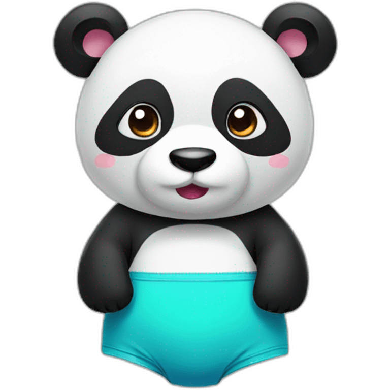 Panda in swimsuit emoji