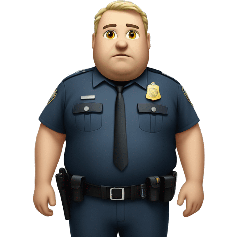 fat man as cop emoji