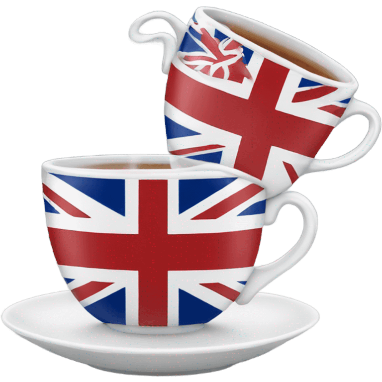 tea cup with UK flag emoji