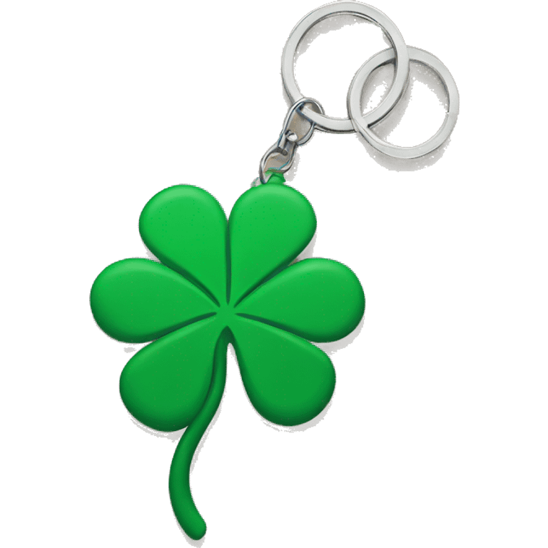 clover keychain emoji