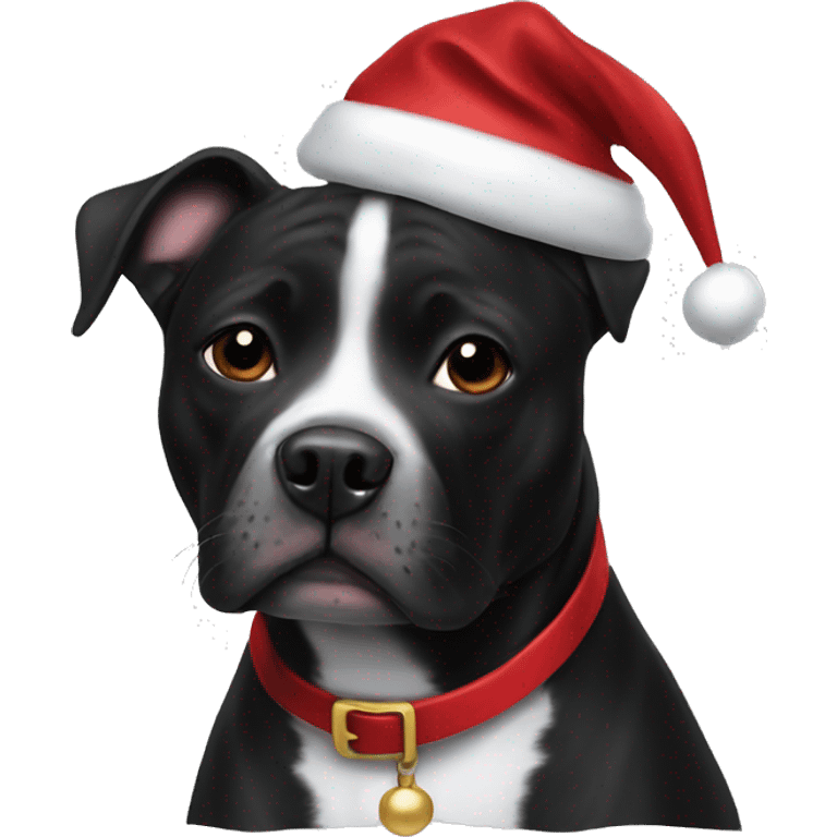 Black staffie xmas suits emoji