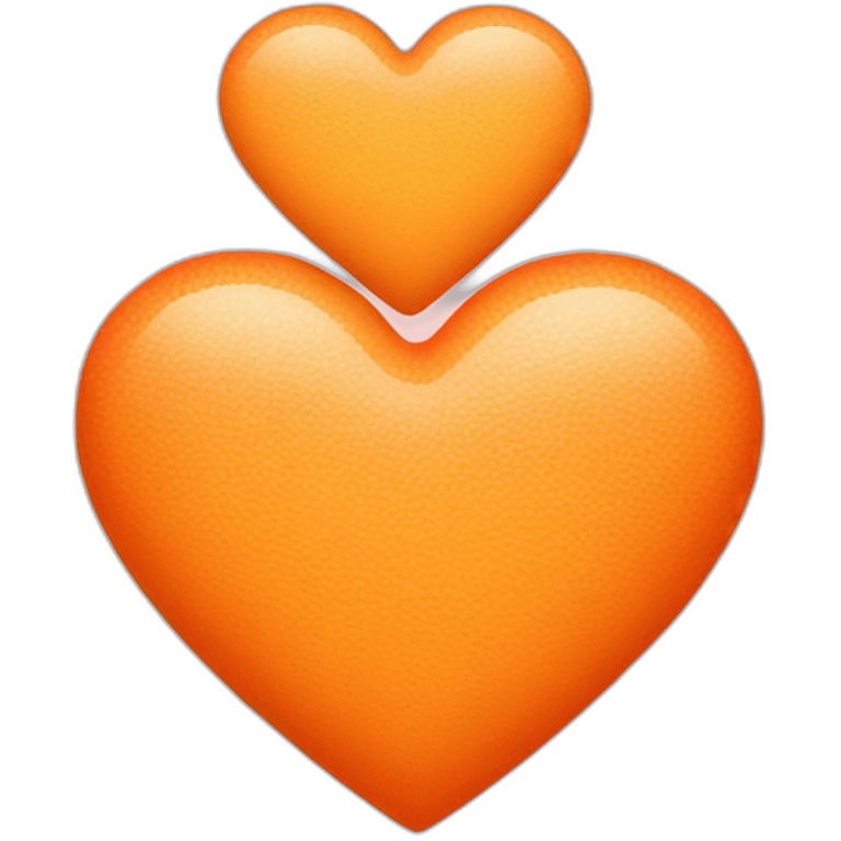 Heart orange pastel emoji