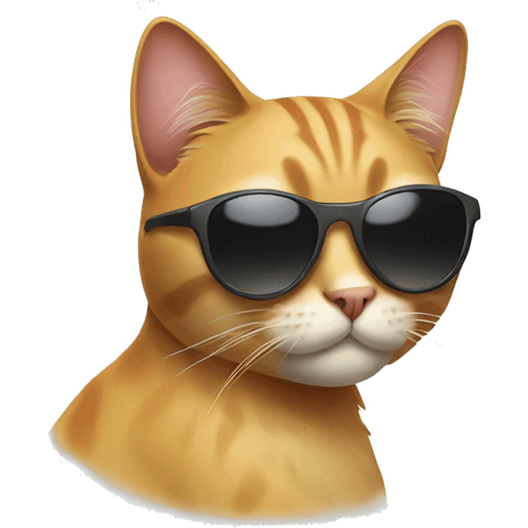 Cat with sunglasses emoji