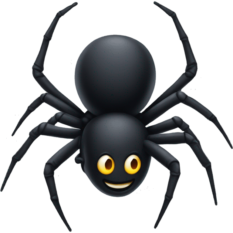 Black spider  emoji