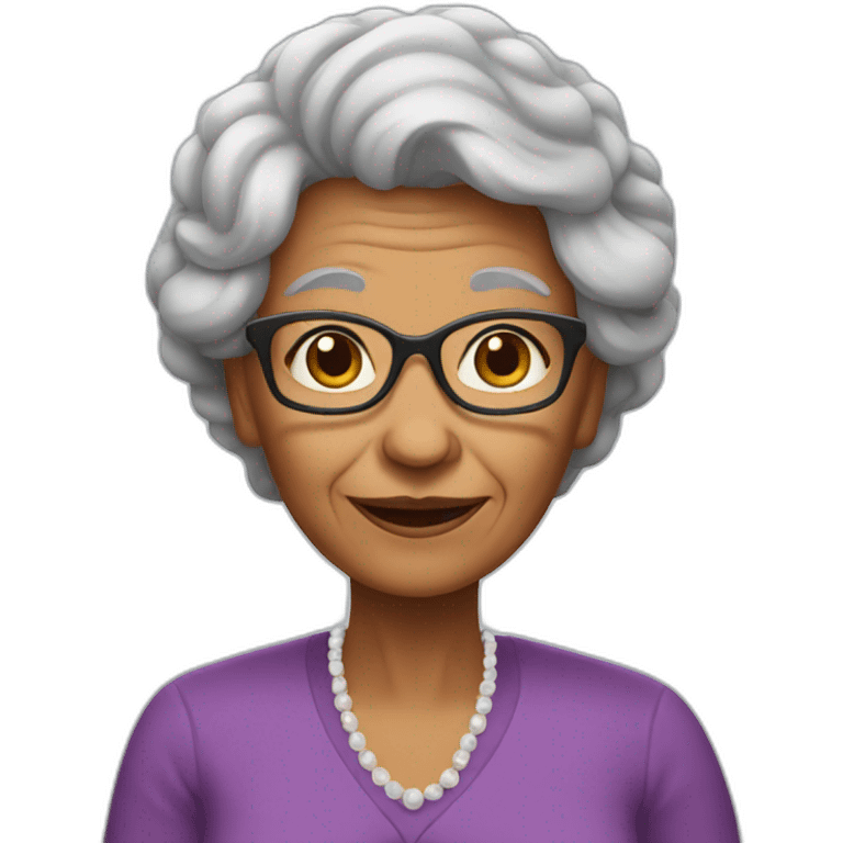 grand mother emoji