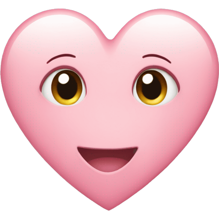 Cute light pink heart  emoji