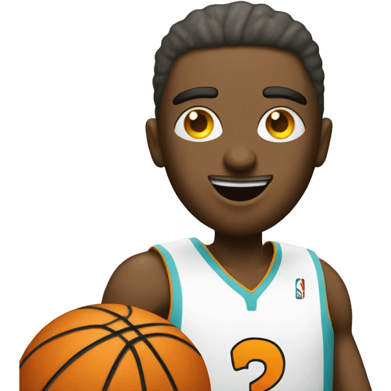 Basketball with money eyes  emoji