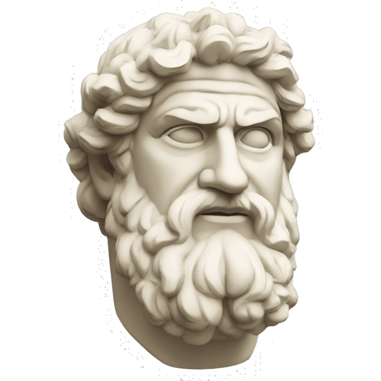 Ancient Greek King Odysseus Statue Face Only, ROFL, Off-white emoji