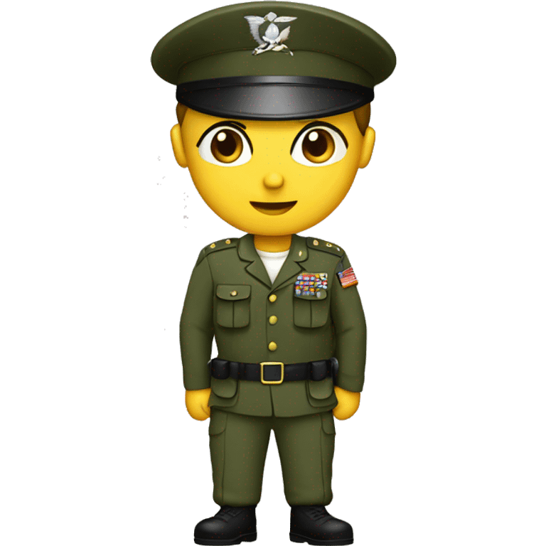 Army soldier in pt uniform wearing a pt belt emoji