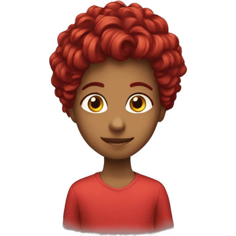 Cheveux rouges  emoji