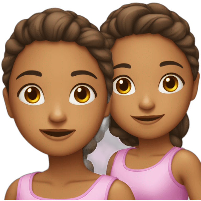 2 niñas hermosas emoji