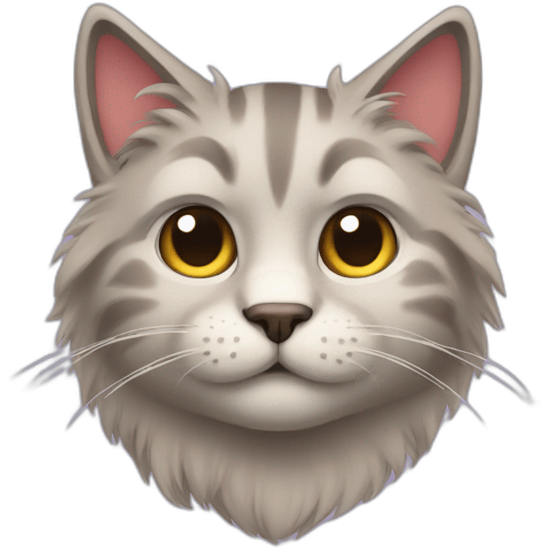 furry cat angled emoji