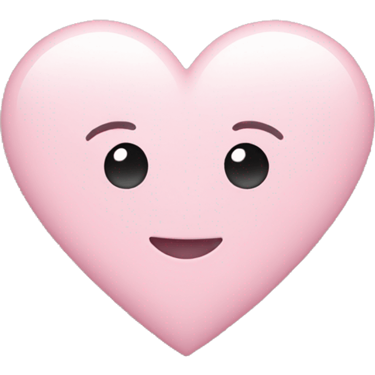 Light pink  heart emoji