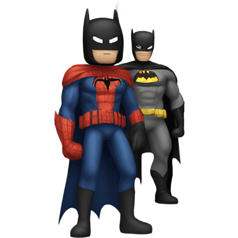 Batman vs spiderman emoji