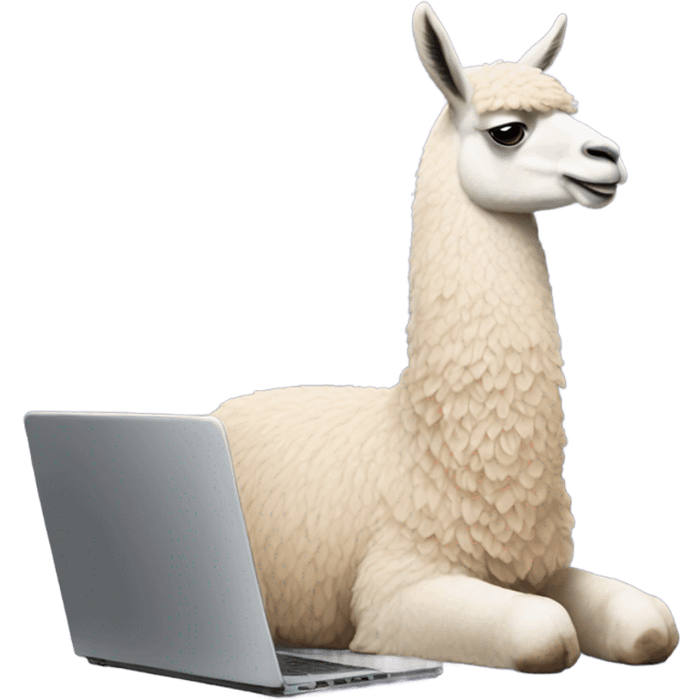 llama with a laptop emoji