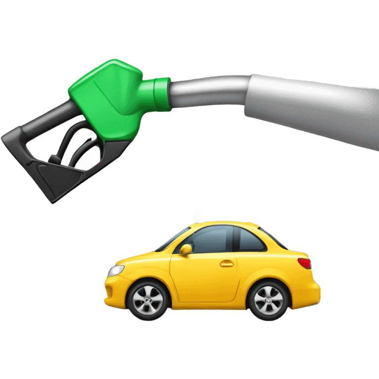 Car pumping other car with gas emoji