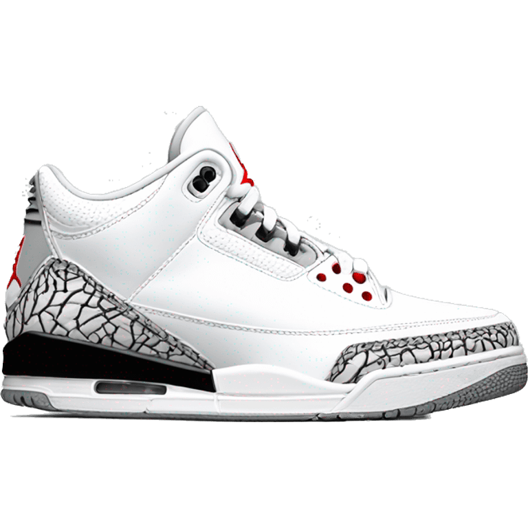 jordan 3 pure white emoji