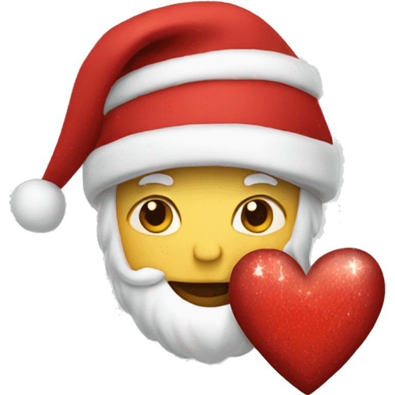 Christmas heart emoji