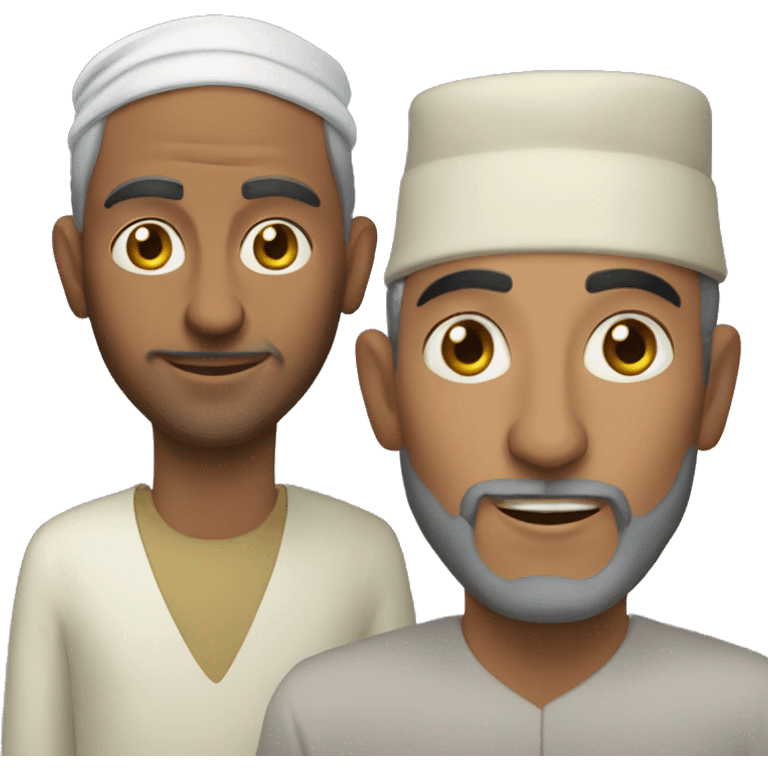 Moroccan man with jabador emoji