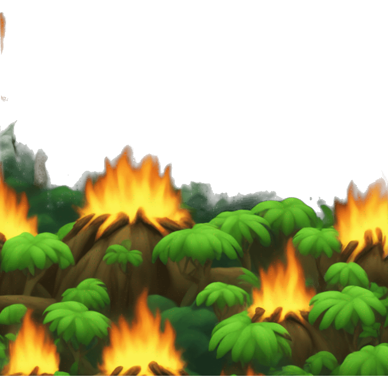 Rainforest burning  emoji