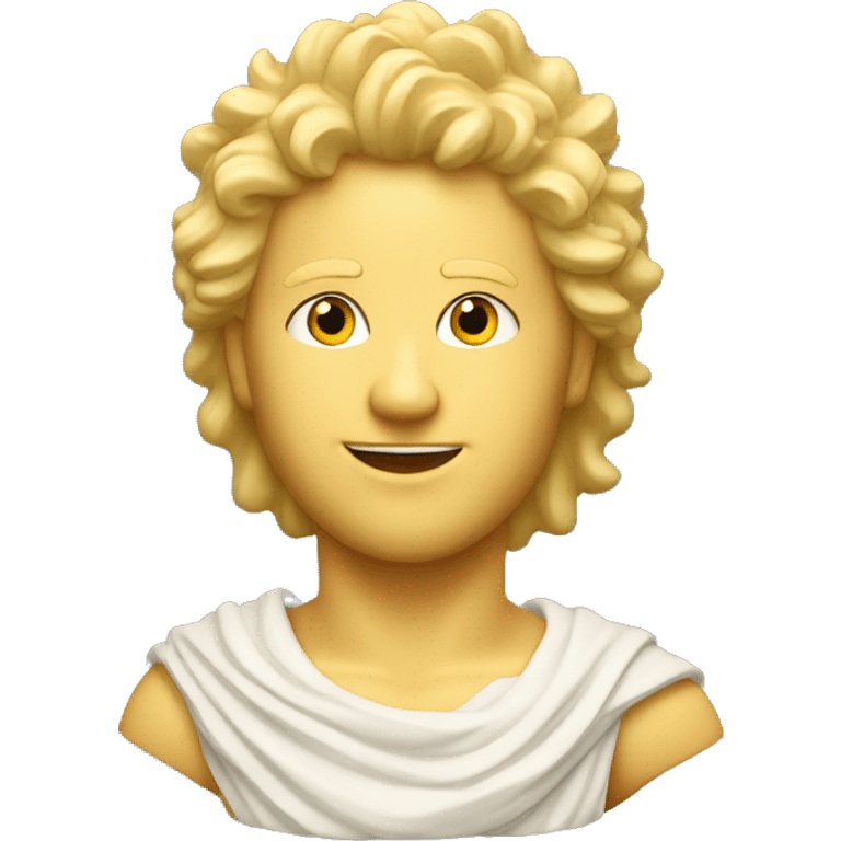 Apollo god of music and poetry and sun. Blonde hair emoji