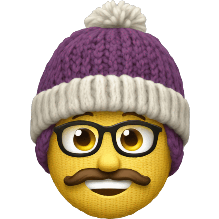 knitted winter hat emoji