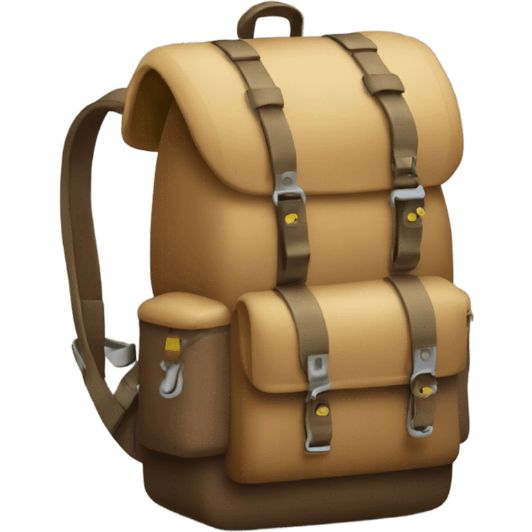 Camping backpack emoji