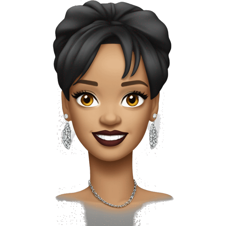 Iconic-style Candid Likeness Rihanna:

A fearless style icon in bold fashion, with piercing gaze and radiant confidence. Known for her edgy elegance and unapologetic attitude, always setting trends. emoji