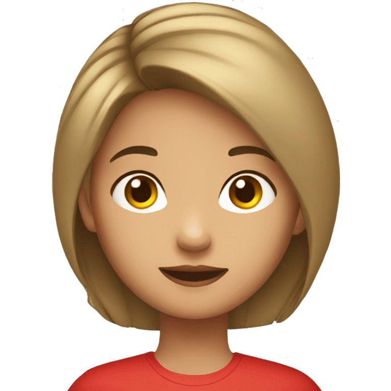 filipino girl in red top emoji