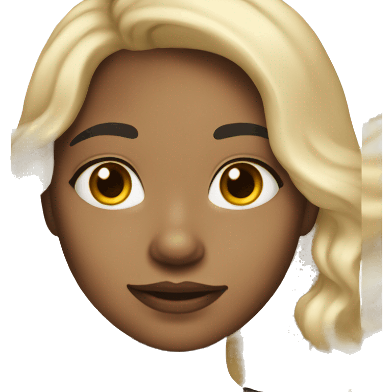 A girl with a light skin shade, dark wavy hair and freckles emoji