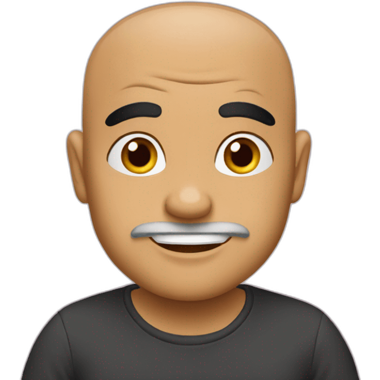 mighty raju bald  emoji